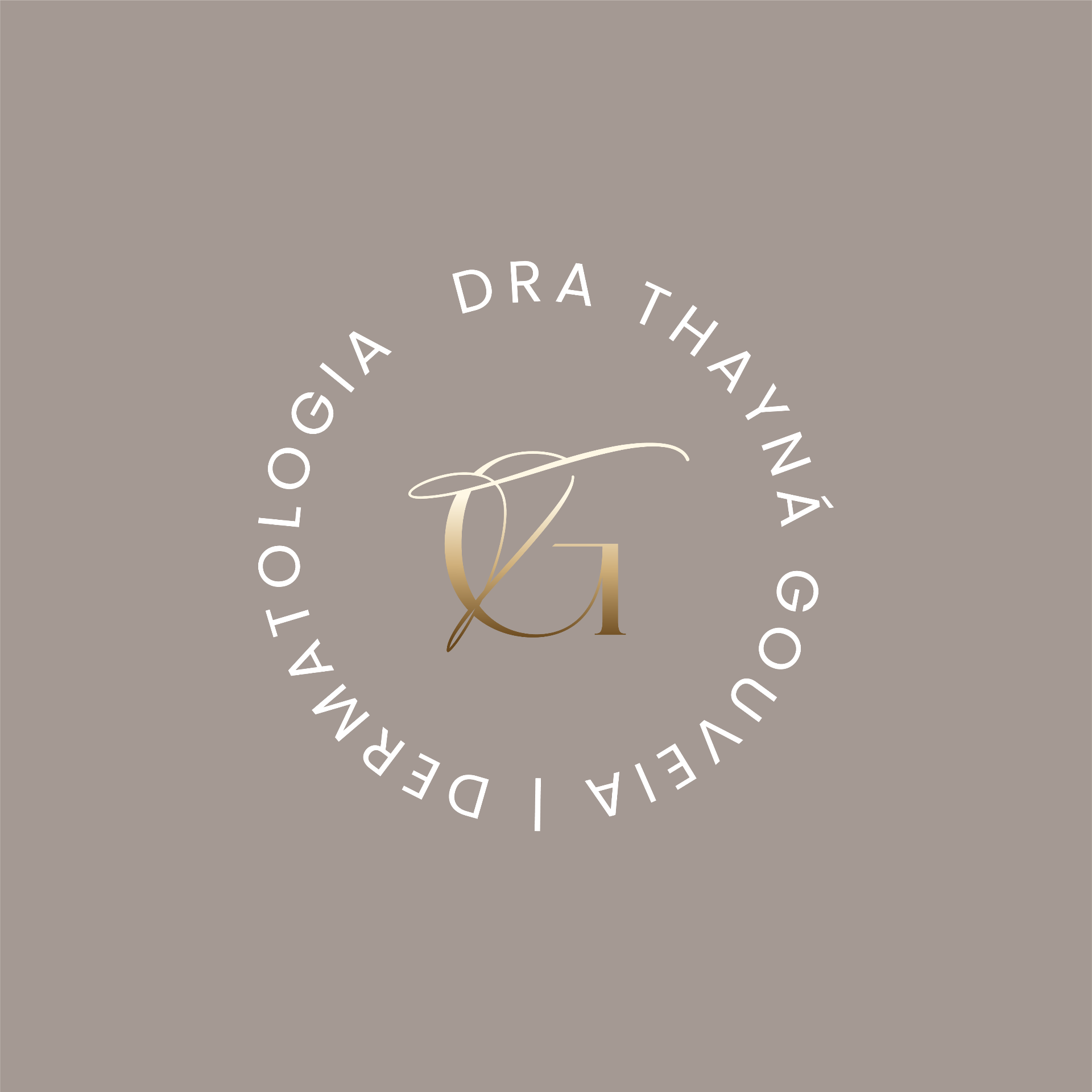 Logotipo Dra. Thayná Gouveia — Dermatologia